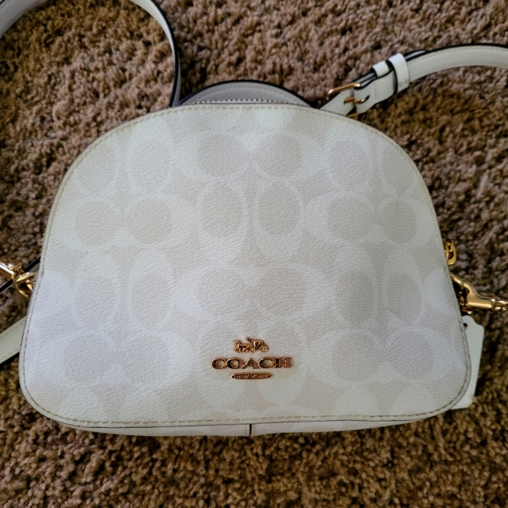 White Authentic COACH Purse